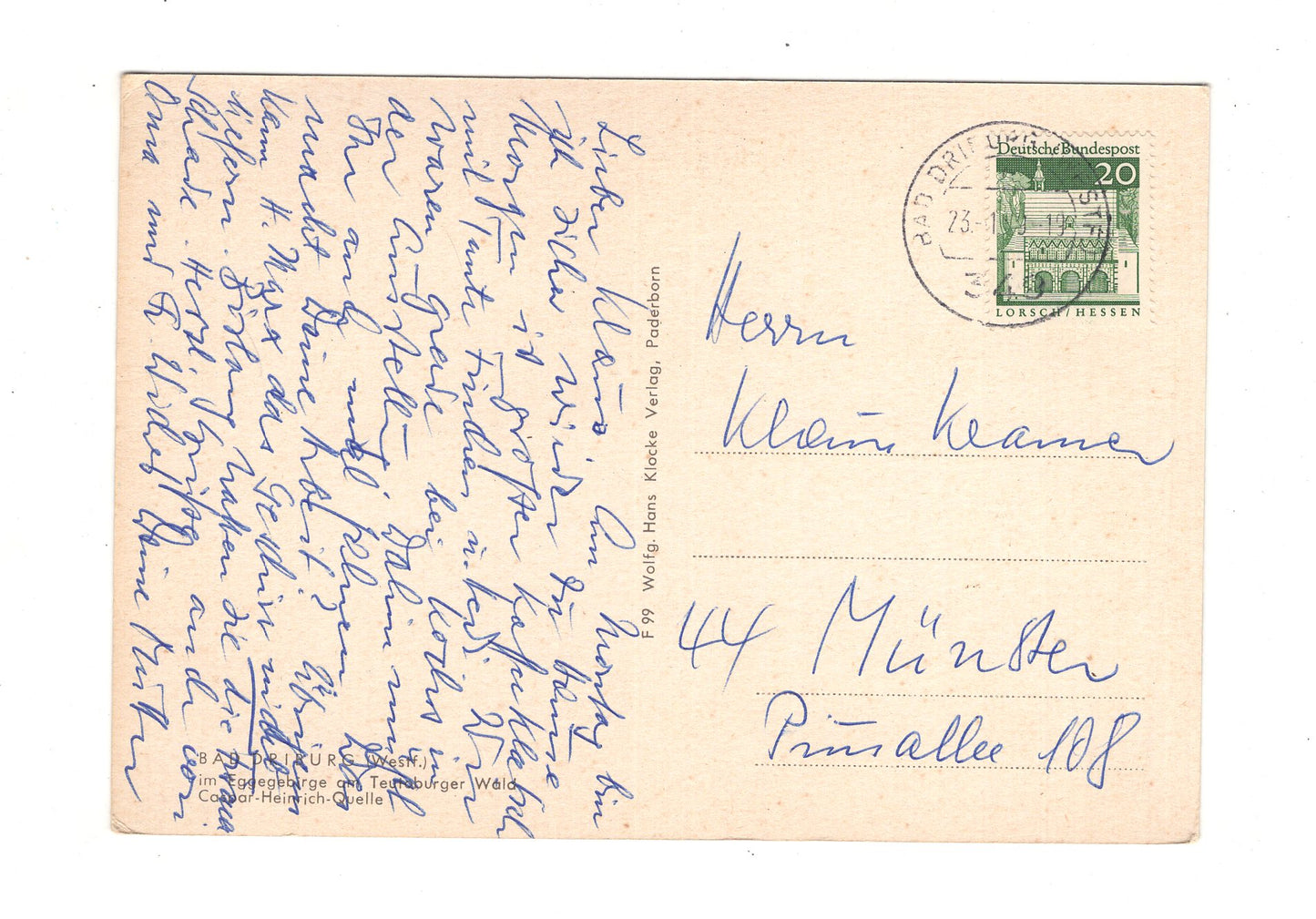 Ansichtskarte Bad Driburg / Caspar-Heinrich-Quelle