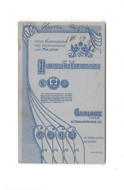 Fotografie Damenportrait - Gablonz an der Neiße um 1900 / CDV C1-02