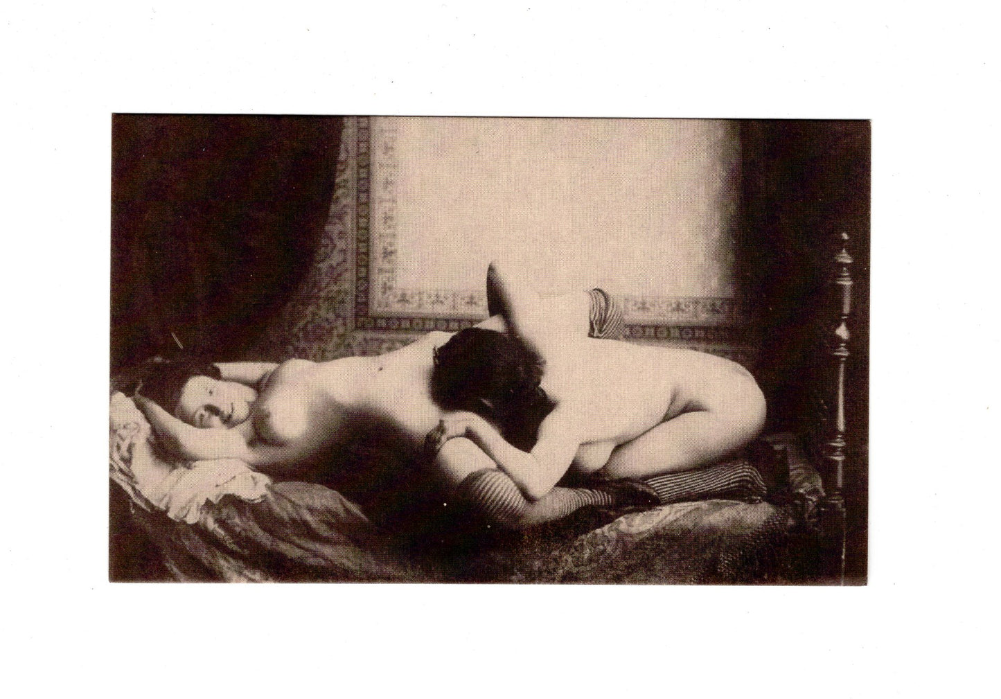 Ansichtskarte Akt / Erotik / Erotische Szene