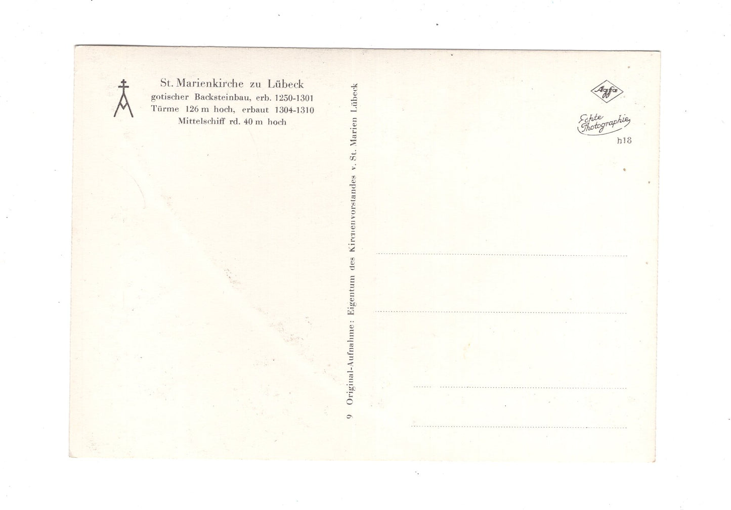 Ansichtskarte Lübeck / Marienkirche