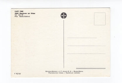 Ansichtskarte Café Fink / Oberbozen am Ritten / Südtirol / Italien