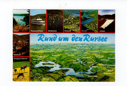 Ansichtskarte Rund um den Rursee / Heimbach / Einruhr +++