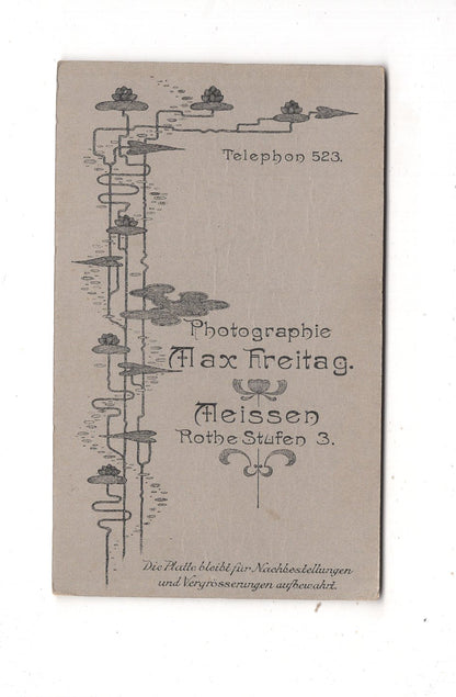 Fotografie Schönes Kinderbild / Baby - Meißen um 1900 / CDV N1-08
