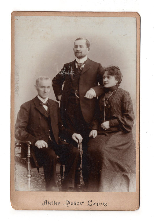 Fotografie Schönes Familienbild - Leipzig 1890er / CAB X-35