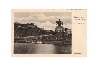 Ansichtskarte Koblenz am Rhein / Deutsches Eck und Ehrenbreitstein