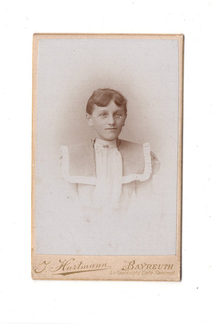 Fotografie Damenportrait - Bayreuth 1890er / CDV C1-02