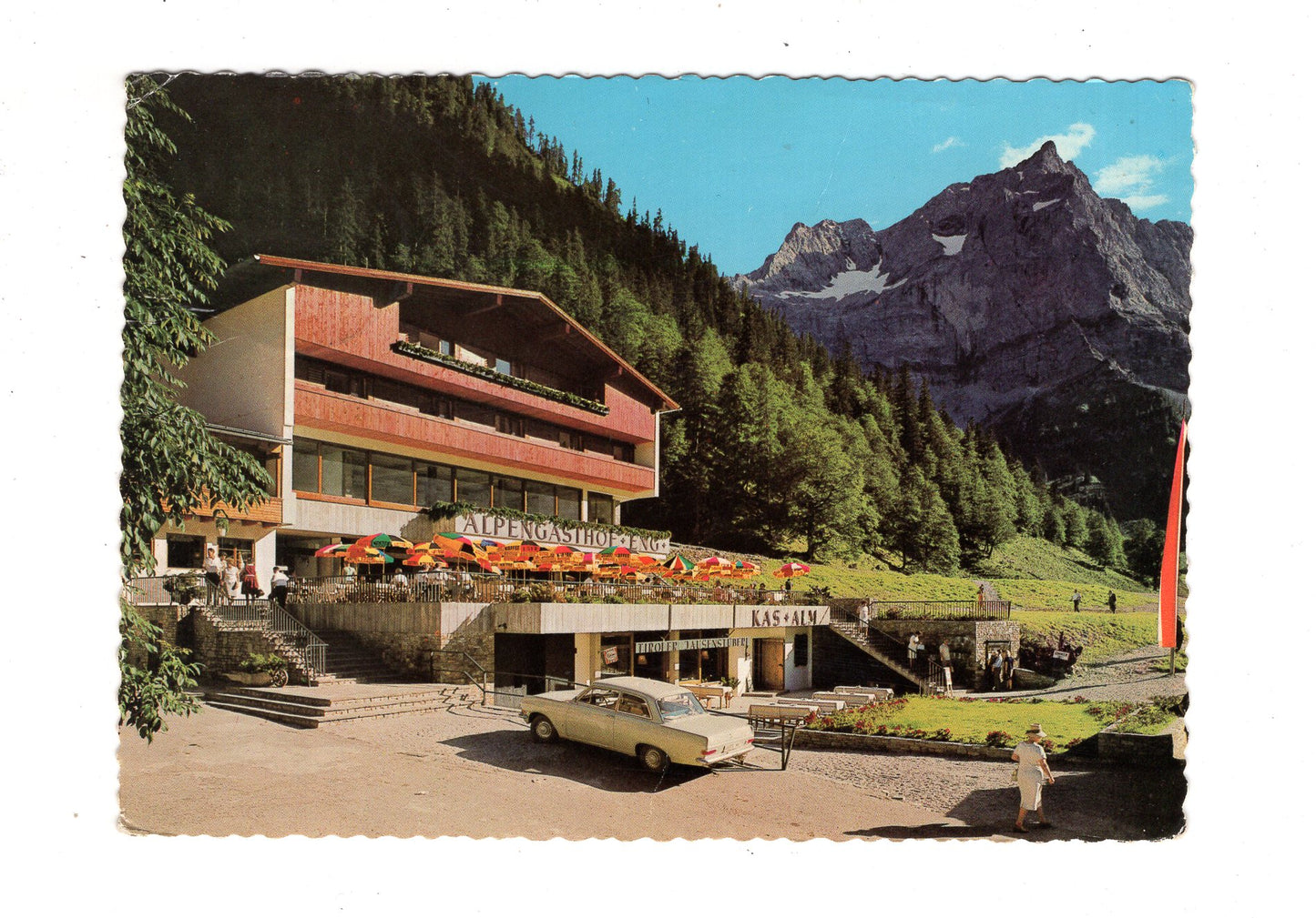Ansichtskarte Alpengasthof Eng / Hinterriß / Tirol / Österreich