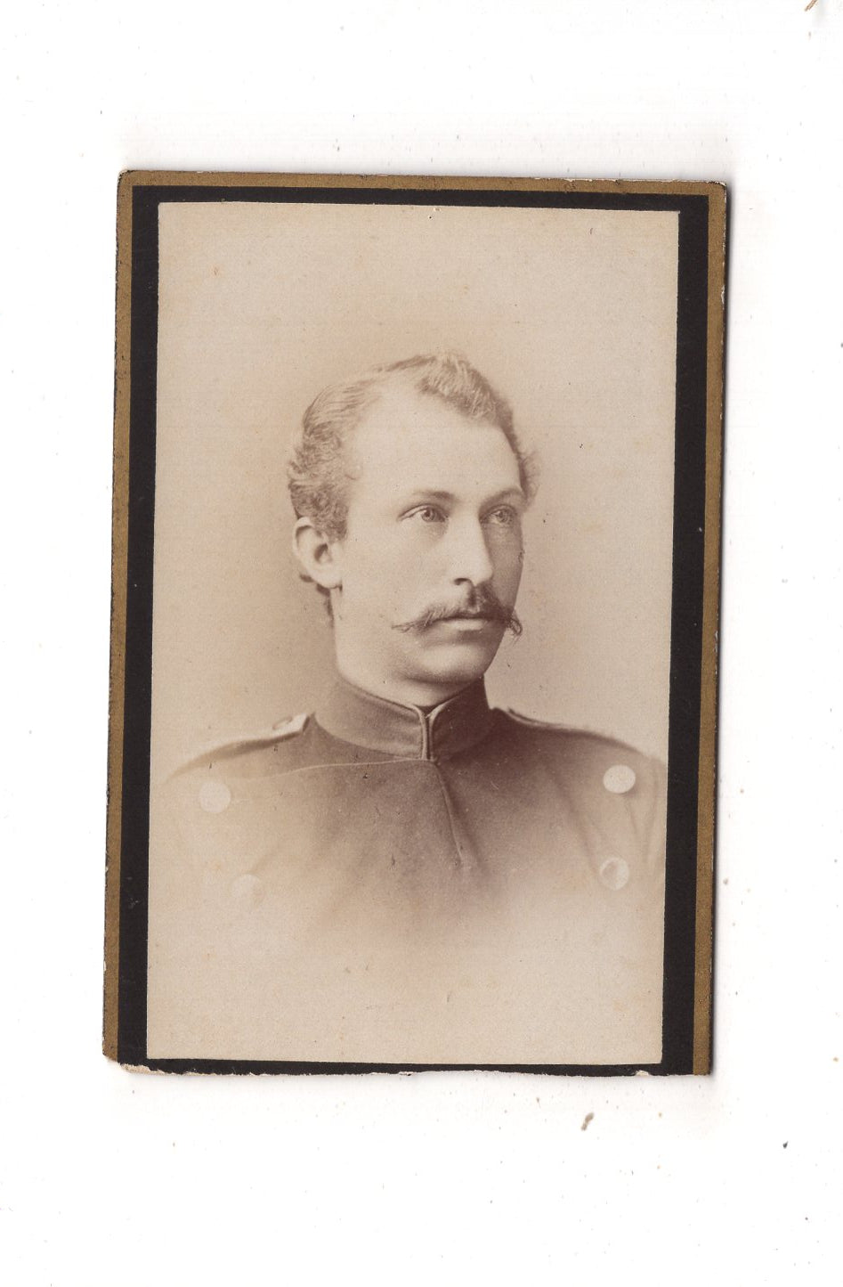 Fotografie Soldat - Halle an der Saale 1880er / CDV M1-05