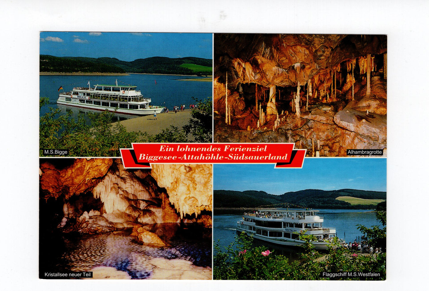 Ansichtskarte Biggesee - Attahöhle - Sauerland