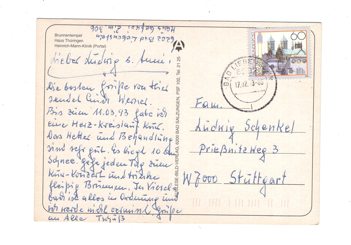 Ansichtskarte Bad Liebenstein in Thüringen