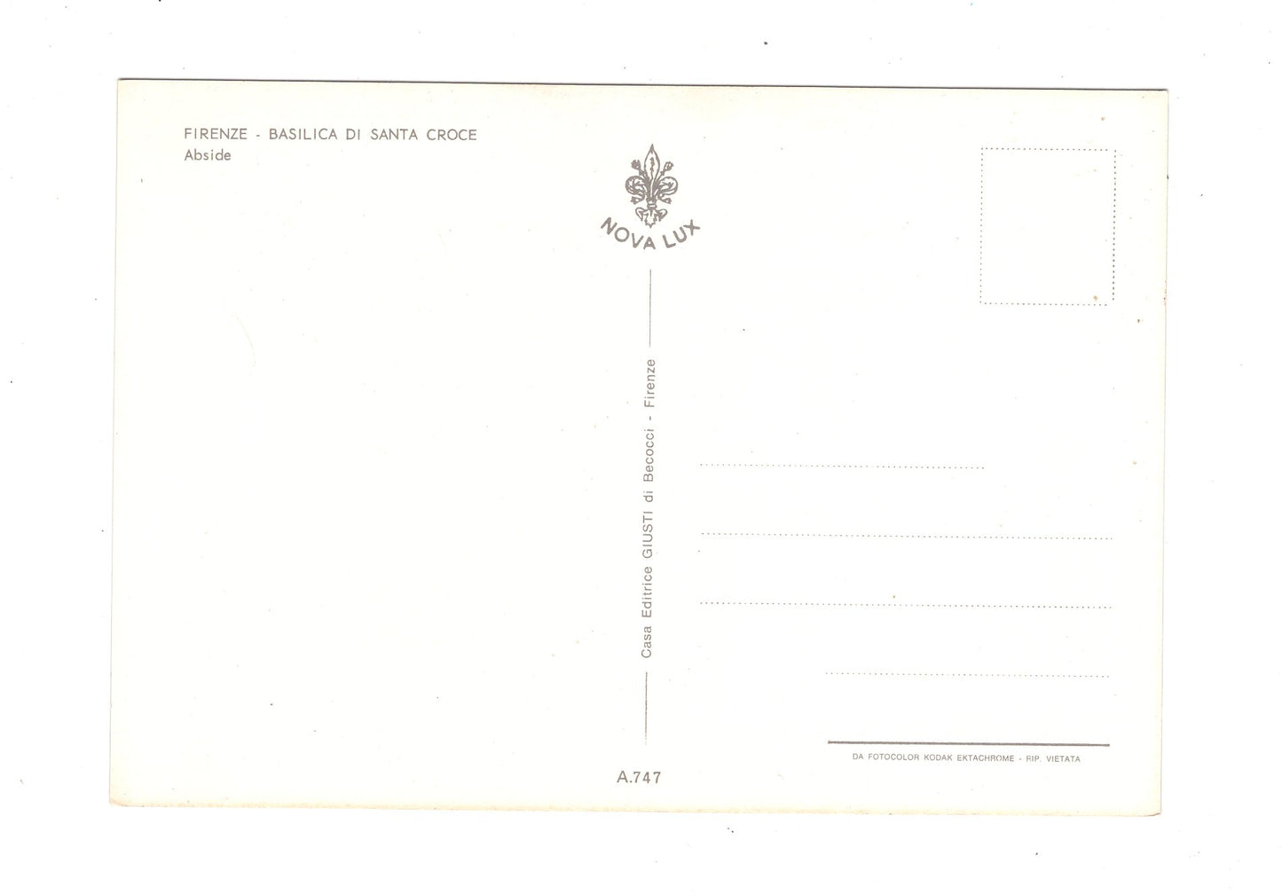 Ansichtskarte Firenze Florenz / Basilica di Santa Croce / Italien