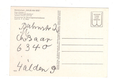 Ansichtskarte Überlingen-Nußdorf / Sanatorium Haus am See / J1-65