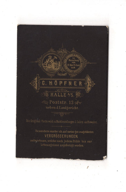 Fotografie Soldat - Halle an der Saale 1880er / CDV M1-05