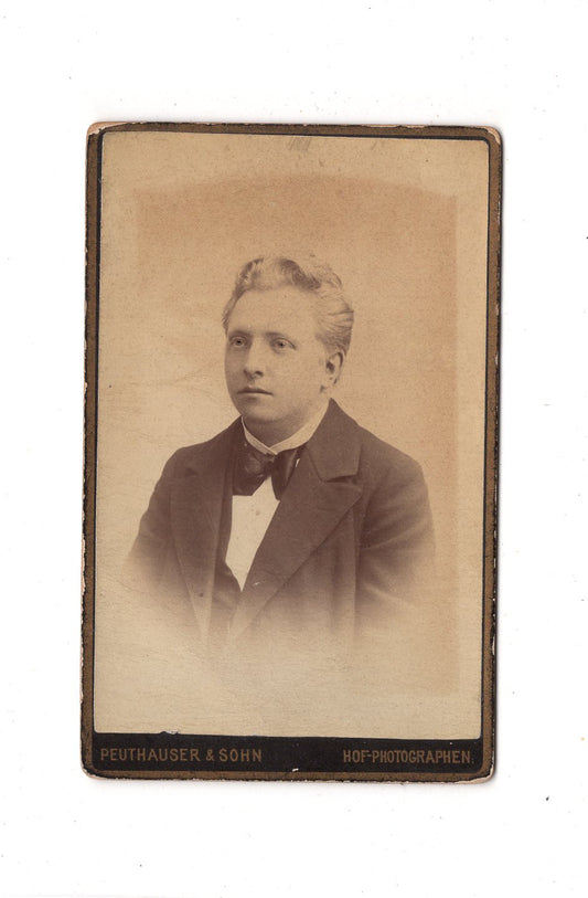 Fotografie Herrenportrait - Bad Krankenheil Tölz 1880er / CDV C1-20