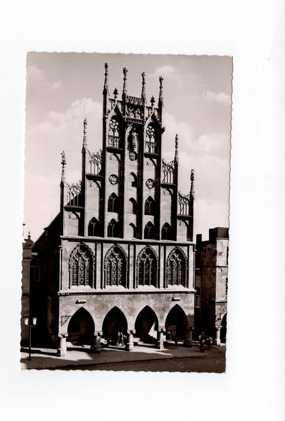 Ansichtskarte Münster / Westfalen / Rathaus