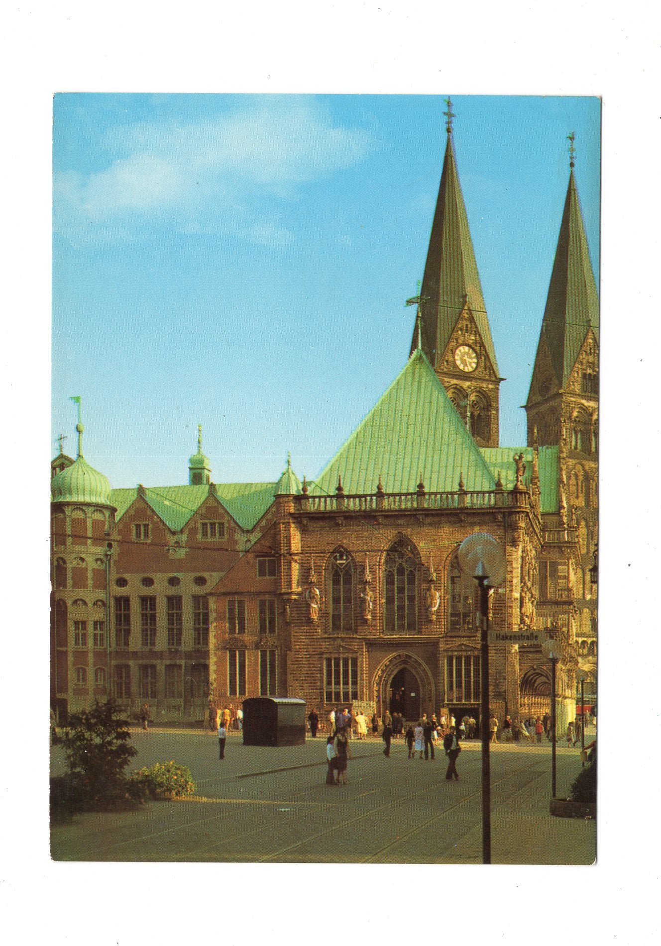 Ansichtskarte Bremen / Rathaus und Dom