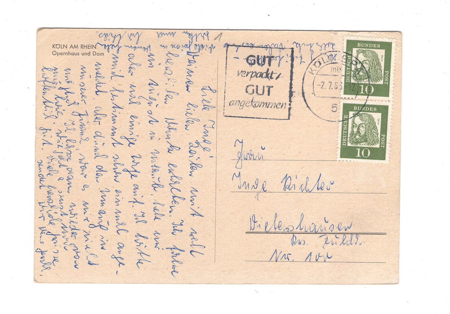 Ansichtskarte Köln am Rhein / Opernhaus und Dom / G1-57