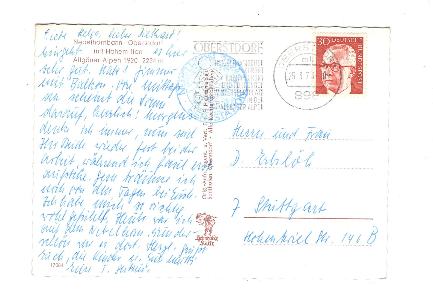 Ansichtskarte Nebelhornbahn - Oberstdorf / Allgäuer Alpen / H1-54