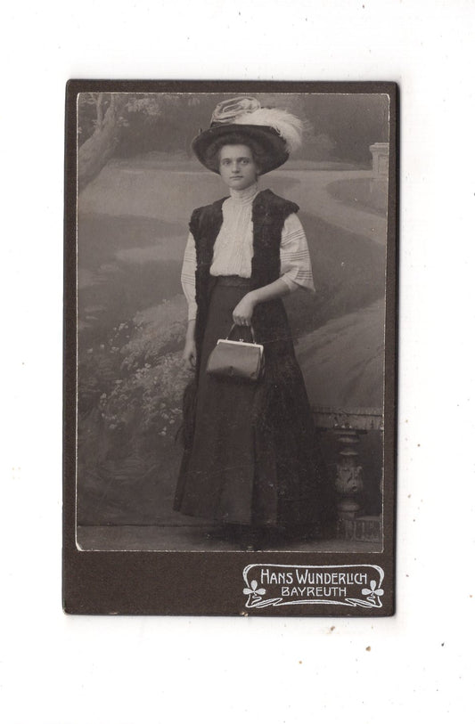 Fotografie Feine Dame - Bayreuth 1900er