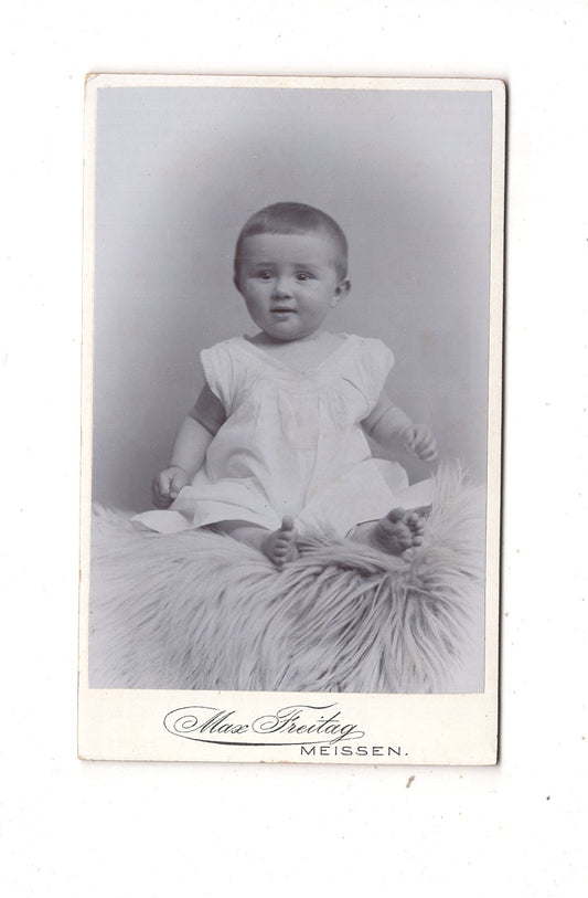 Fotografie Schönes Kinderbild / Baby - Meißen 1890er / CDV N1-08