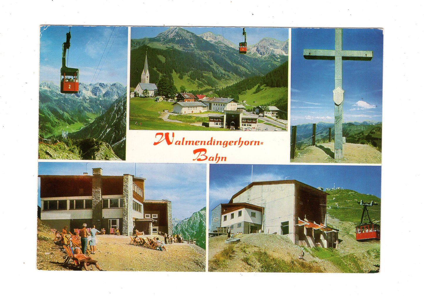 Ansichtskarte Walmendingerhorn-Bahn / Mittelberg / Kleinwalsertal / Österreich