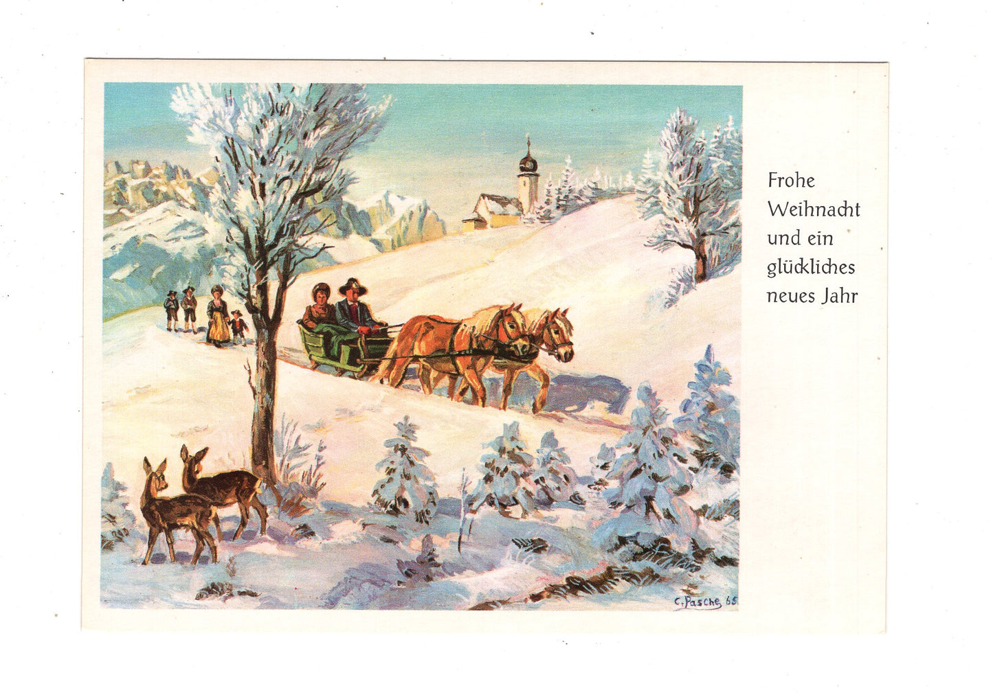 Ansichtskarte Feiertage / Frohe Weihnachten / K1-60