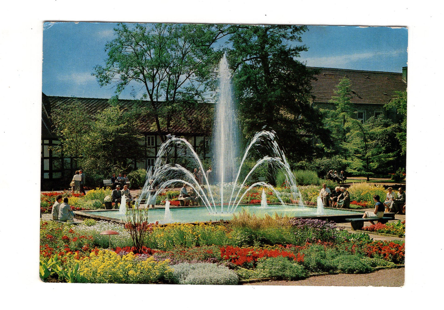 Ansichtskarte Bad Driburg / Fontäne im Kurpark