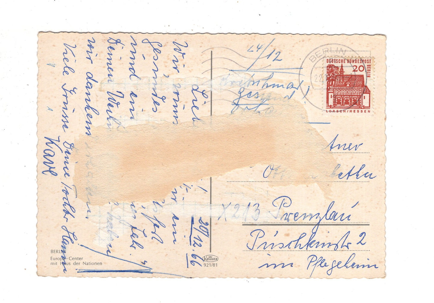 Ansichtskarte Berlin / Europa Center mit Haus der Nationen / I1-67