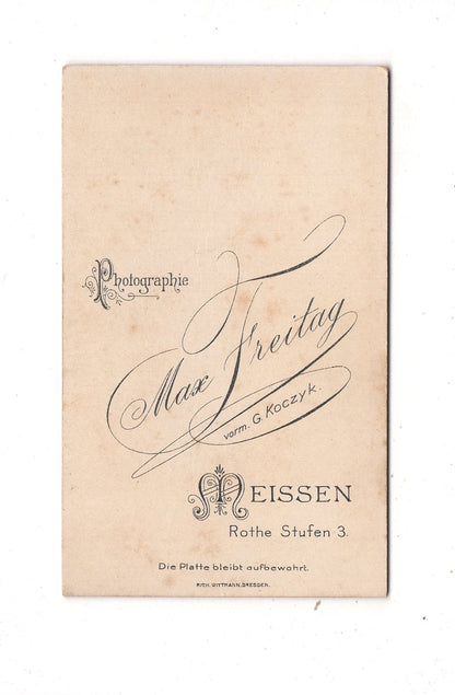 Fotografie Schönes Kinderbild / Baby - Meißen 1890er / CDV N1-08