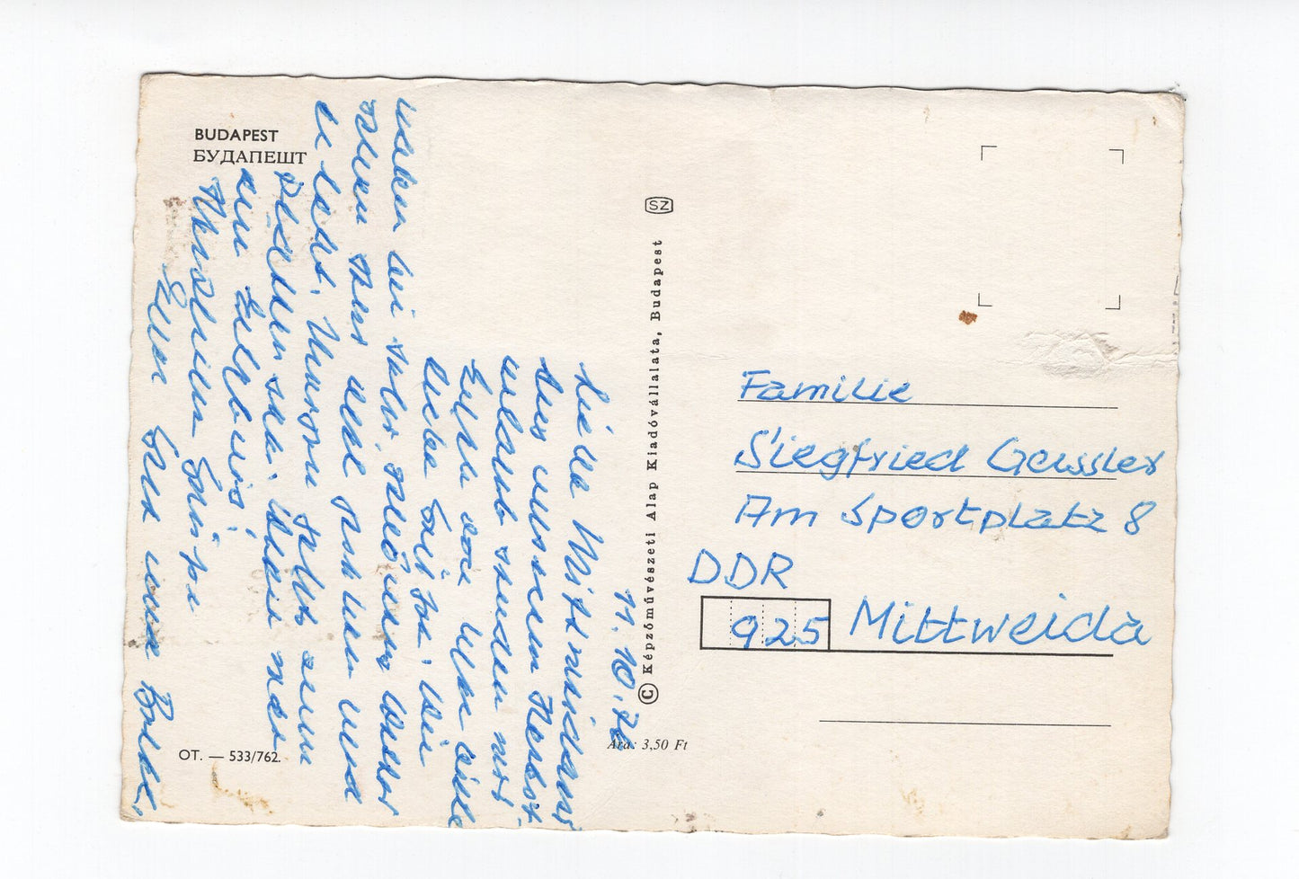 Ansichtskarte Budapest / Ungarn