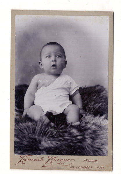Fotografie Schönes Kinderbild / Baby - Jöllenbeck (Bielefeld) 1900er