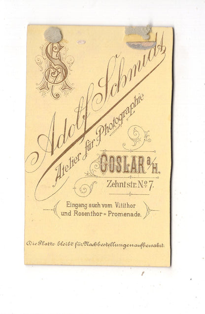 Fotografie Soldat - Goslar am Harz 1880er / CDV M1-05