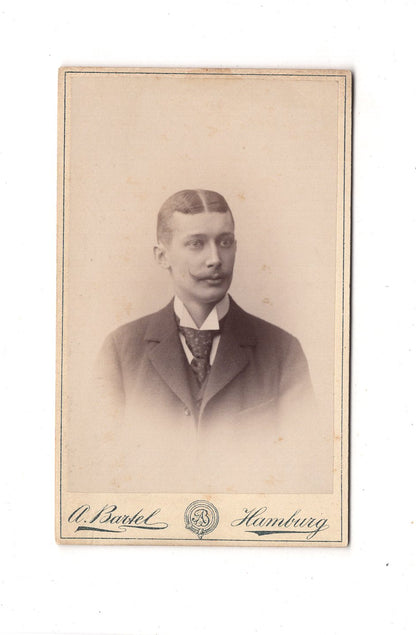 Fotografie Herrenportrait - Hamburg 1890er / CDV C1-20