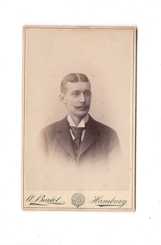 Fotografie Herrenportrait - Hamburg 1890er / CDV C1-20