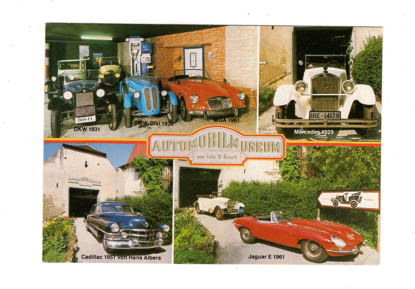 Ansichtskarte Automobilmuseum von Fritz Busch / Wolfegg 1 / Allgäu