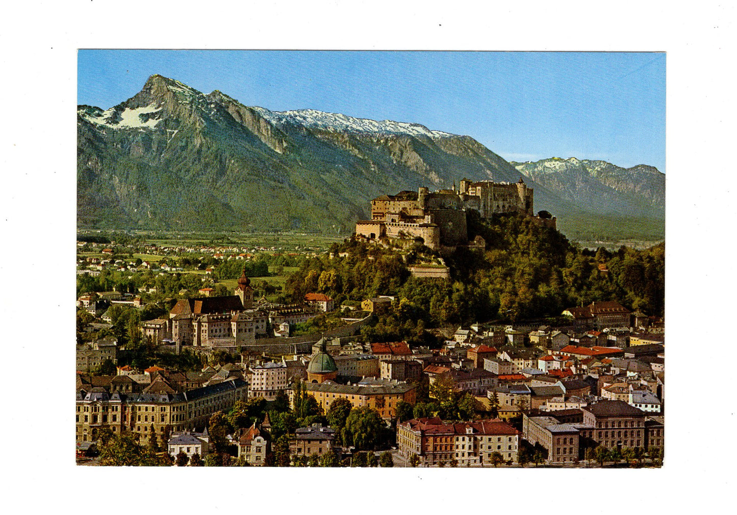 Ansichtskarte Salzburg / Altstadt / Hohensalzburg / Untersberg / Österreich