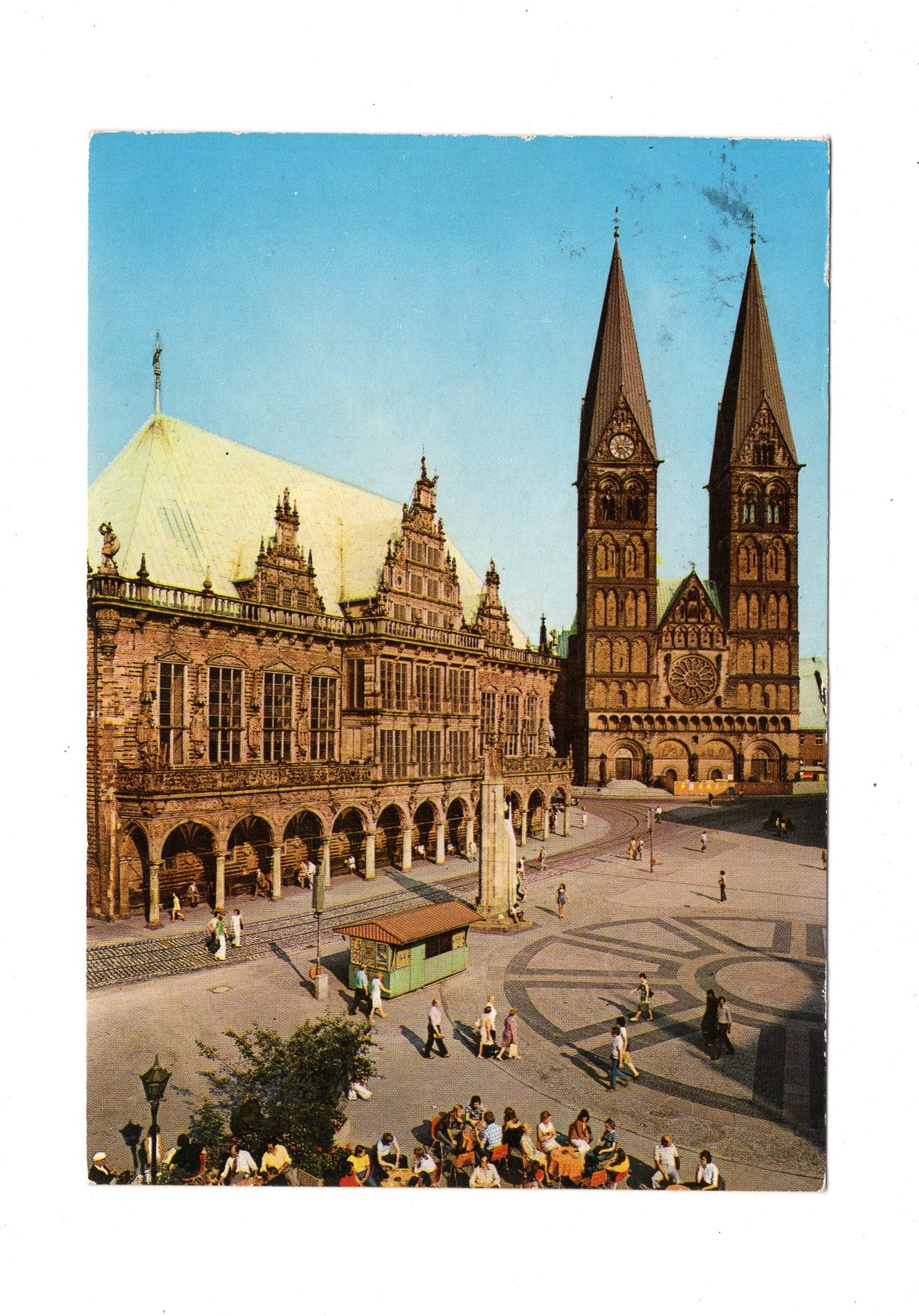 Ansichtskarte Bremen / Rathaus und Dom