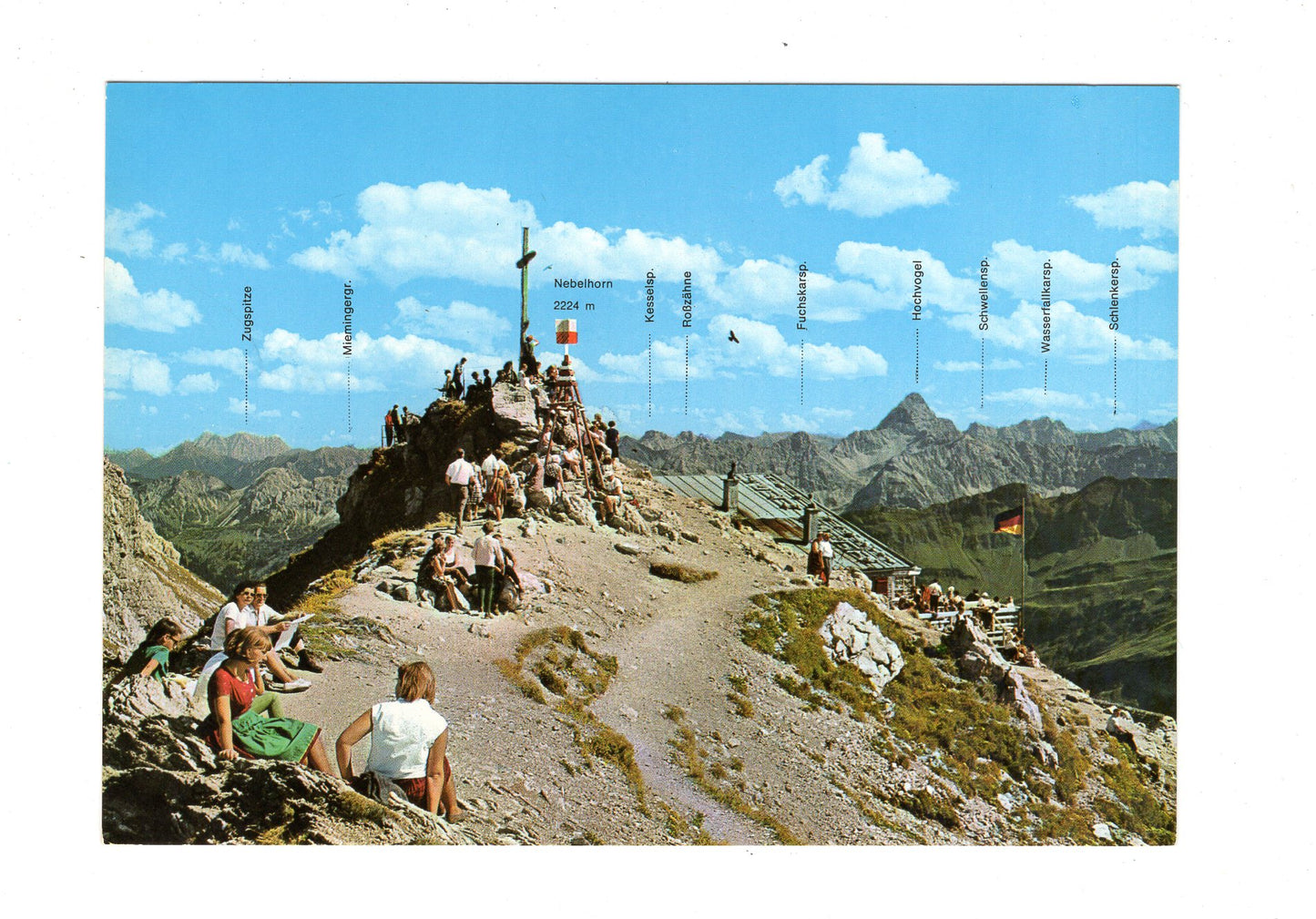 Ansichtskarte Nebelhorngipfel / Oberstdorf / Allgäuer Alpen / H1-54