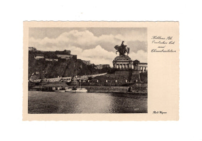 Ansichtskarte Koblenz am Rhein / Deutsches Eck und Ehrenbreitstein