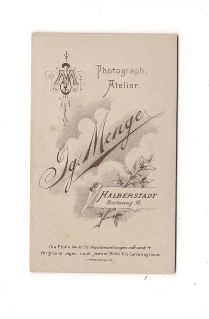Fotografie Schönes Kinderbild / Baby - Halberstadt 1890er / CDV N1-08