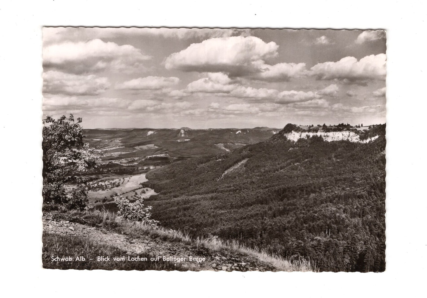 Ansichtskarte Schwäbische Alb / Blick vom Lochen auf Balinger Berge