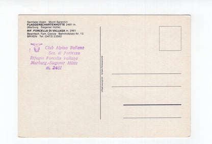 Ansichtskarte Sarntaler Alpen / Flaggerschartenhütte / Südtirol / Italien