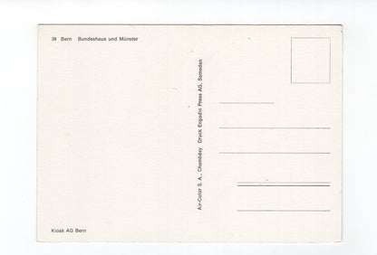 Ansichtskarte Bern / Bundeshaus und Münster / Schweiz