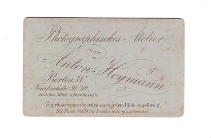 Fotografie Damenportrait - Berlin 1880er