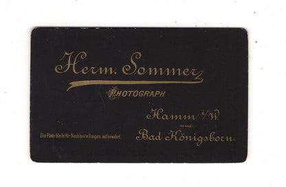 Fotografie Damenportrait - Hamm / Bad Königsborn 1880er / CDV N1-12