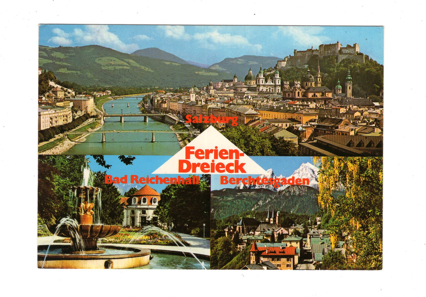 Ansichtskarte Feriendreieck Salzburg / Bad Reichenhall / Berchtesgaden