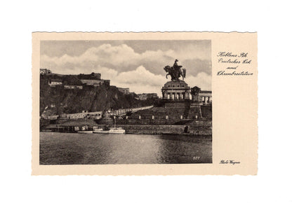 Ansichtskarte Koblenz am Rhein / Deutsches Eck und Ehrenbreitstein