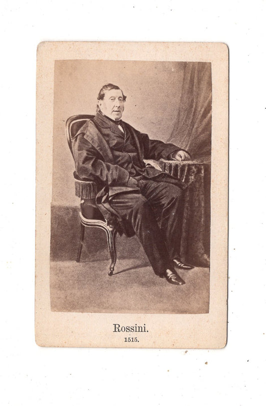 Fotografie Komponist Gioachino Rossini - 1860er
