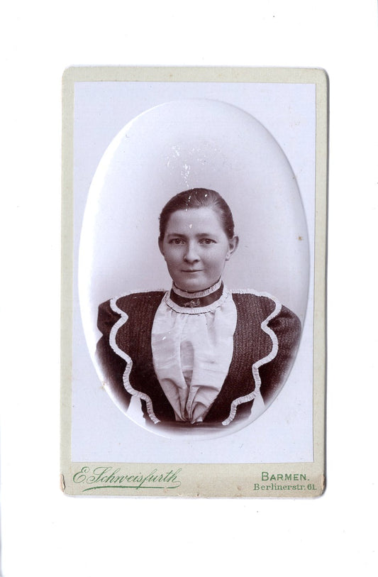 Fotografie Damenportrait - Barmen 1890er