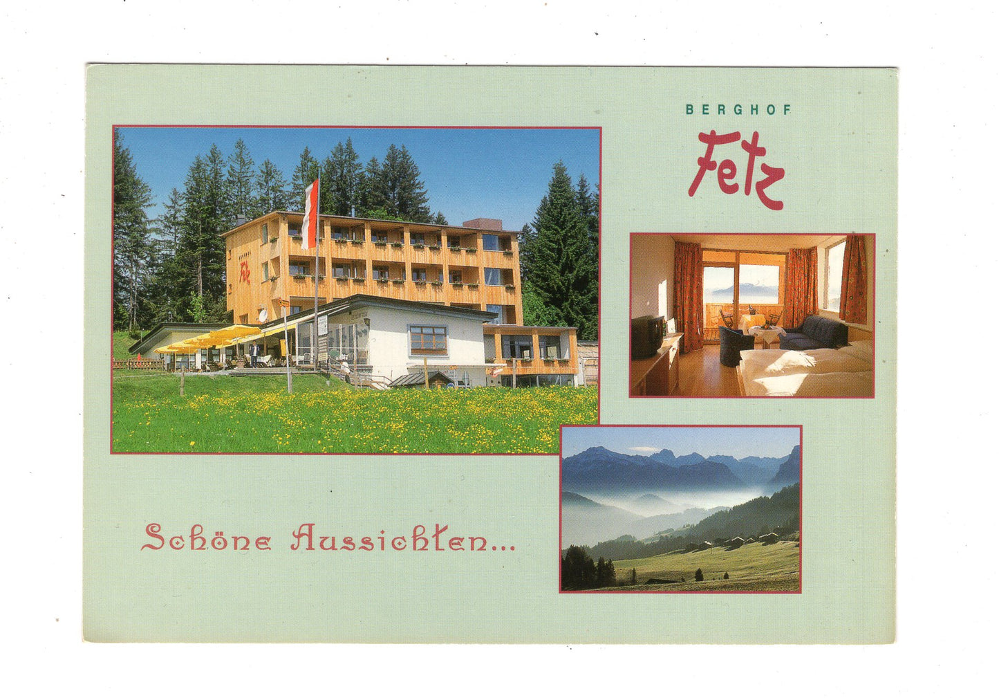 Ansichtskarte Berghof Fetz / Dornbirn / Bödele / Österreich